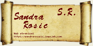 Sandra Rosić vizit kartica